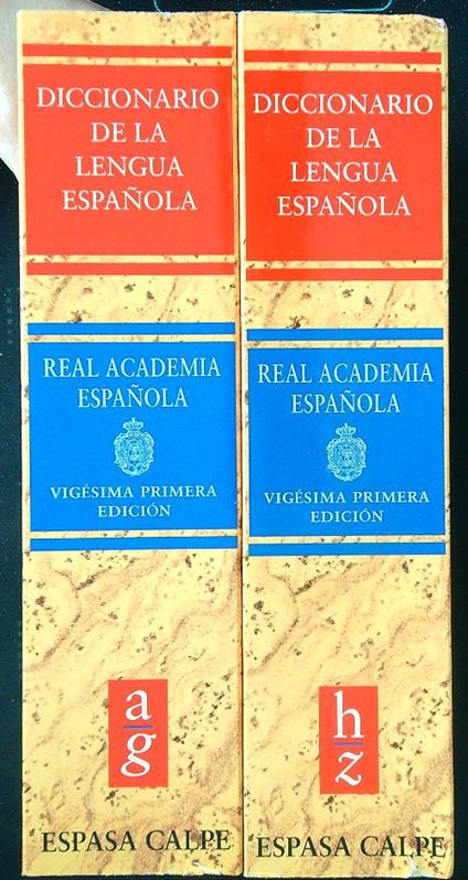 Diccionario de la lengua Espanola 2 vv - copertina