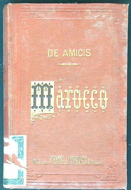 Marocco - Edmondo De Amicis - copertina
