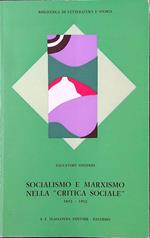 Socialismo e marxismo nella critica sociale 1892-1912
