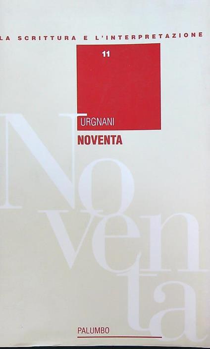 Noventa - Elena Urgnani - copertina