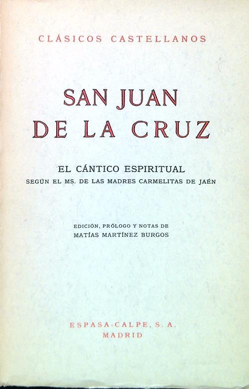 El cantico espiritual - copertina