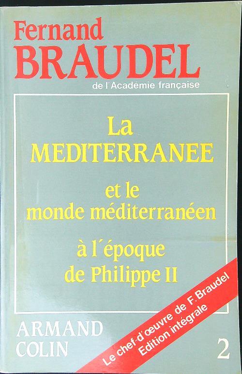 La Mediterranee 2 - Fernand Braudel - copertina