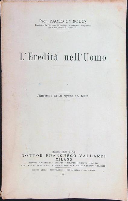 L' eredità nell'Uomo - copertina