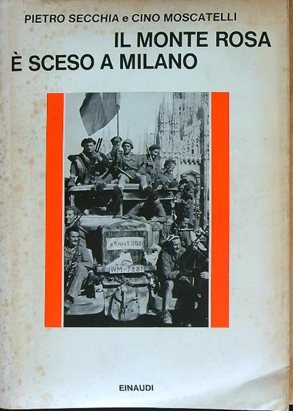 Il monte Rosa è sceso a Milano - Pietro Secchia - copertina