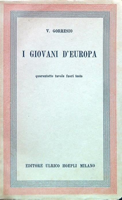 I giovani d'Europa - copertina