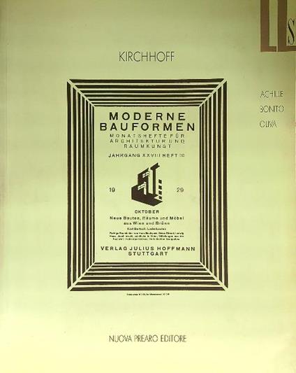 Kirchhoff - Achille Bonito Oliva - copertina
