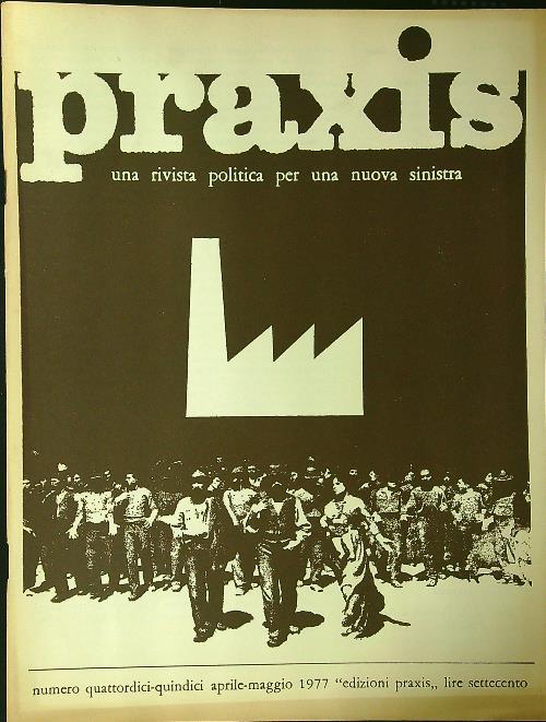 Praxis n. 14-15/aprile-maggio 1977 - copertina