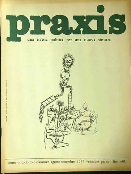 Praxis n. 18-19/agosto-settembre 1977 - copertina