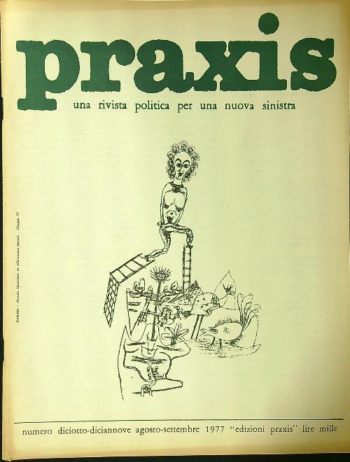 Praxis n. 18-19/agosto-settembre 1977 - copertina