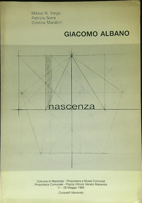 Giacomo Albano Nascenza - copertina