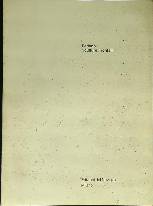 Pedano sculture frontali - copertina