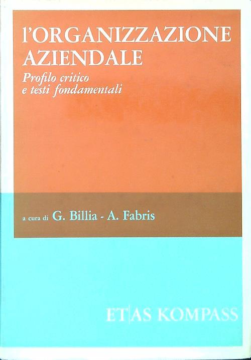 L' organizzazione aziendale - copertina