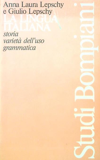 La lingua italiana - copertina