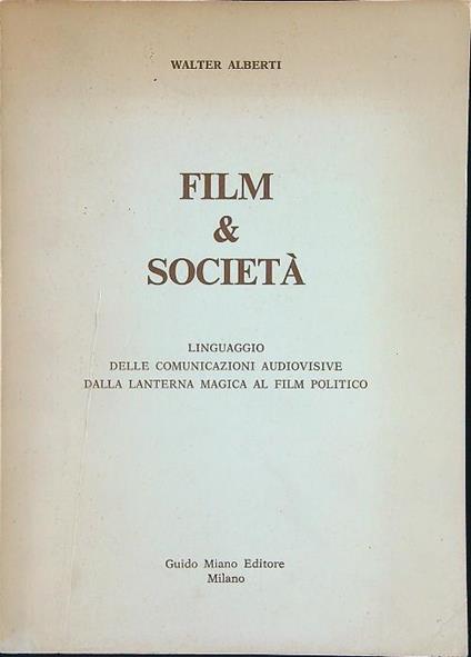 Film & società - Walter Alberti - copertina