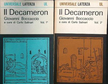 Il Decameron 2 volumi - Giovanni Boccaccio - copertina
