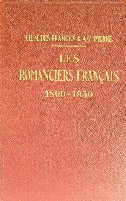 Les romanciers francais 1800-1930 - copertina