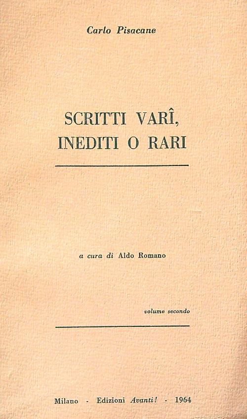 Scritti vari, inediti o rari vol. 2