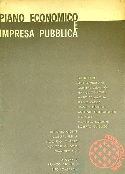 Piano economico e impresa pubblica - copertina