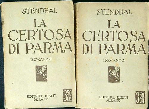 La Certosa di Parma 2vv - Stendhal - copertina