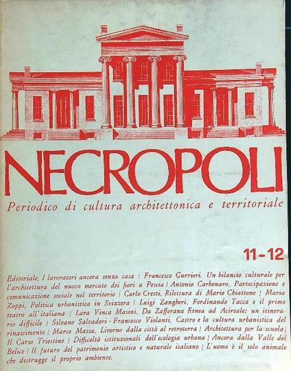 Necropoli 11-12/1970 - copertina