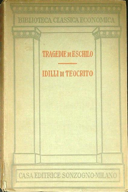 Tragedie - Idilli - copertina