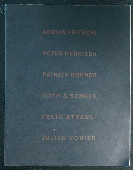 Fritschi Hebeisen Rohner Roth & Schmid Streuli Vonier - copertina