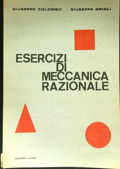 Esercizi di meccanica razionale - Giuseppe Colombo - copertina