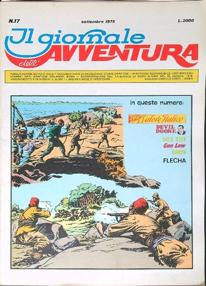 Il giornale dell'avventura n. 17/settembre 1975 - copertina