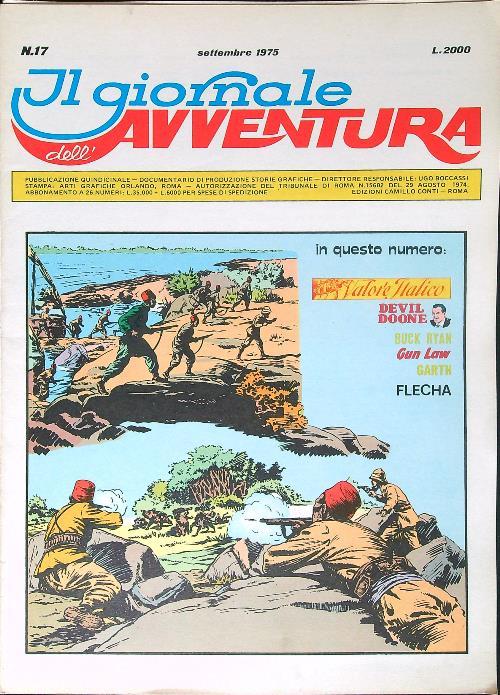 Il giornale dell'avventura n. 17/settembre 1975 - copertina