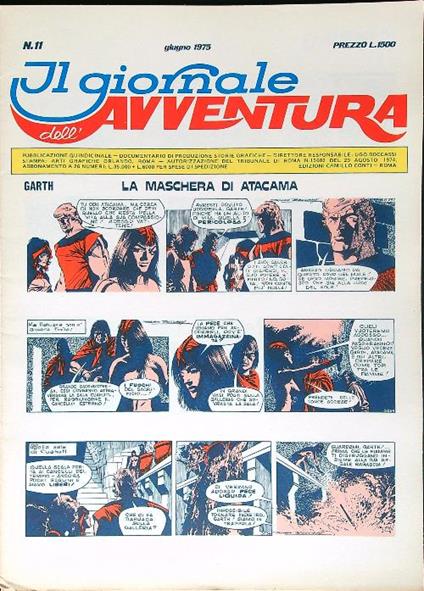 Il giornale dell'avventura n. 11/giugno 1975 - copertina
