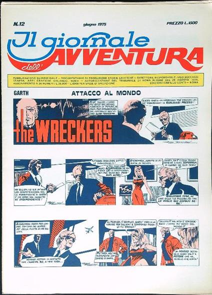 Il giornale dell'avventura n. 12/giugno 1975 - copertina