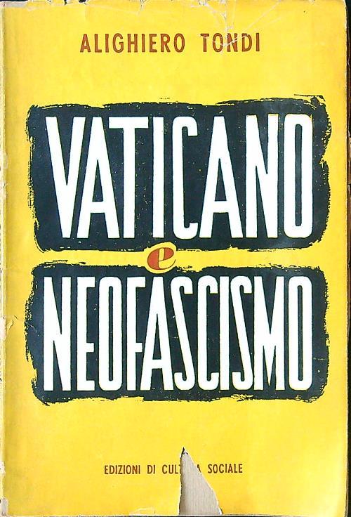 Vaticano e neofascismo - copertina