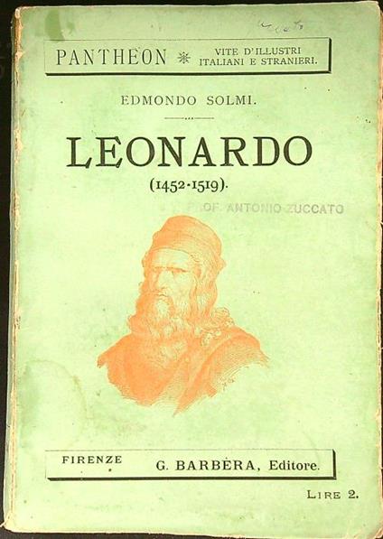 Leonardo (1452 - 1519) - Edmondo Solmi - copertina