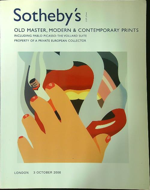 Old master, modern & contemporary prints - copertina