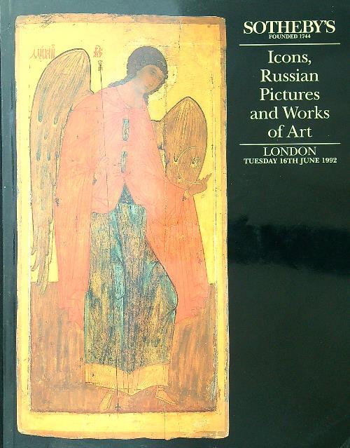 Icons, russian pictures and works of art june 1992 - copertina