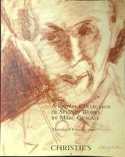 A private collection of seventy works by Marc Chagall - copertina