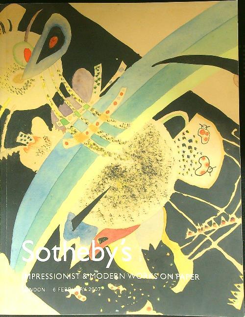 Impressionist & Modern works on paper february 2007 - copertina