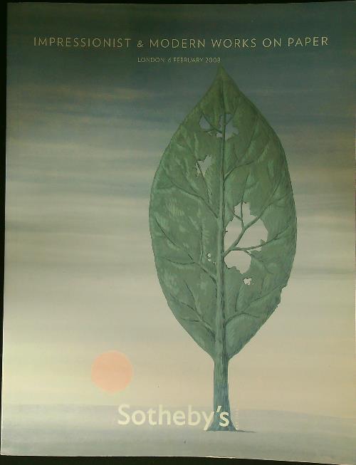 Impressionist & Modern works on paper february 2008 - copertina