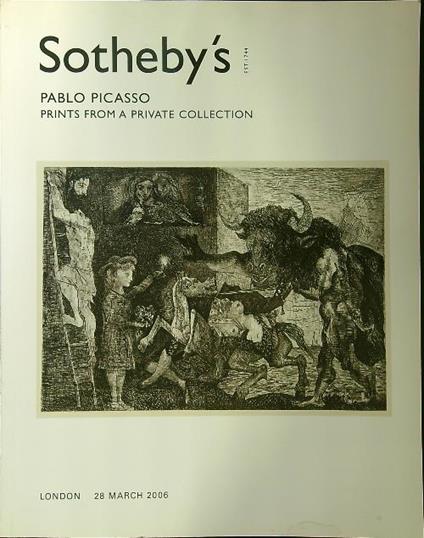 Pablo Picasso prints from a private collection march 2006 - copertina