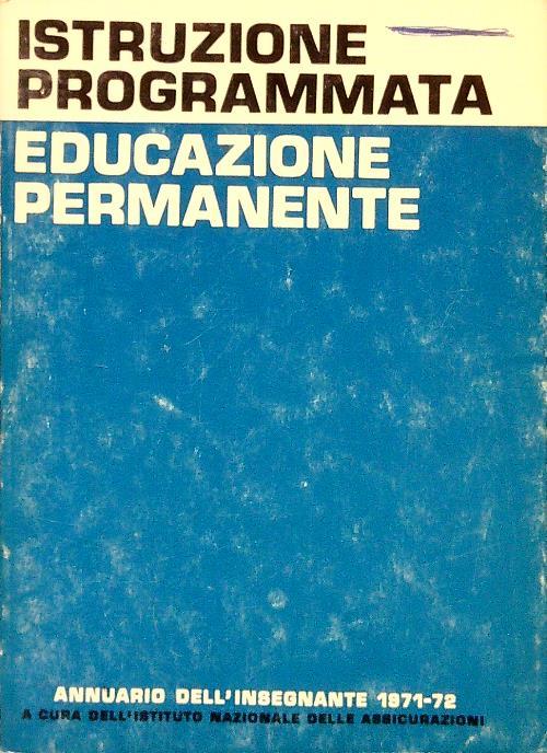 Istruzione programmata educazione permanente - copertina