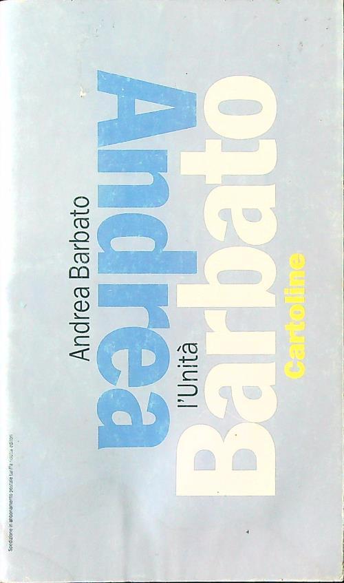 Cartoline - Andrea Barbato - copertina