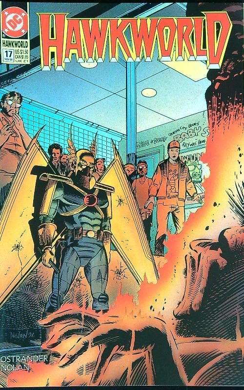 Hawkworld 17/Nov 91 - copertina