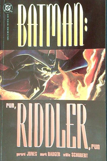 Batman : Run riddler, run Book One - copertina