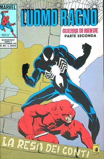 L' uomo ragno 80/30 settembre 1991 - copertina