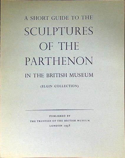 Sculptures of the Parthenon in the British Museum - copertina