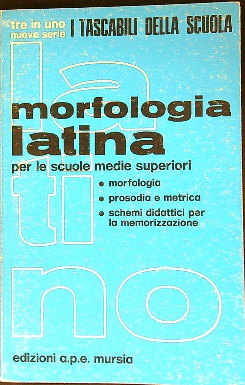 Morfologia latina - copertina