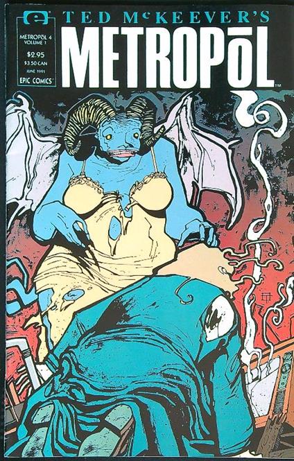 Ted McKeever's Metropol 4/June 1991 - copertina