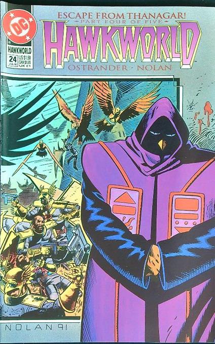 Hawkworld 24/July 1992 - copertina