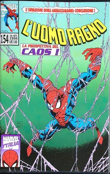 L' uomo ragno 154/ 30 ottobre 1994 - copertina