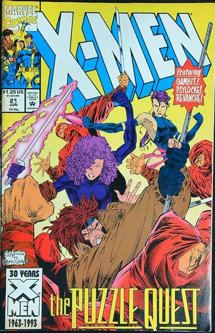 X-Men 21/June 1993 - copertina